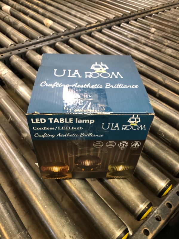 Photo 1 of ULAROOM Battery Operated Lamp with Remote Control,Battery Powered Table Lamps with Timer&Replaceable LED Blub,Dimmable Brightness Small Lamp for New Home Gift Decorative Corner Bedroom (Yellow)
