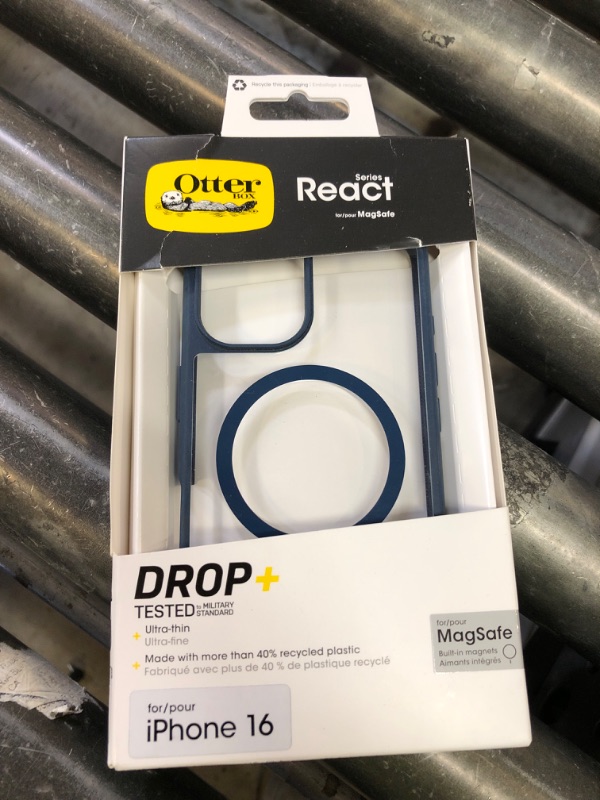 Photo 1 of OtterBox iPhone 16 React Series Case - Indigo Night