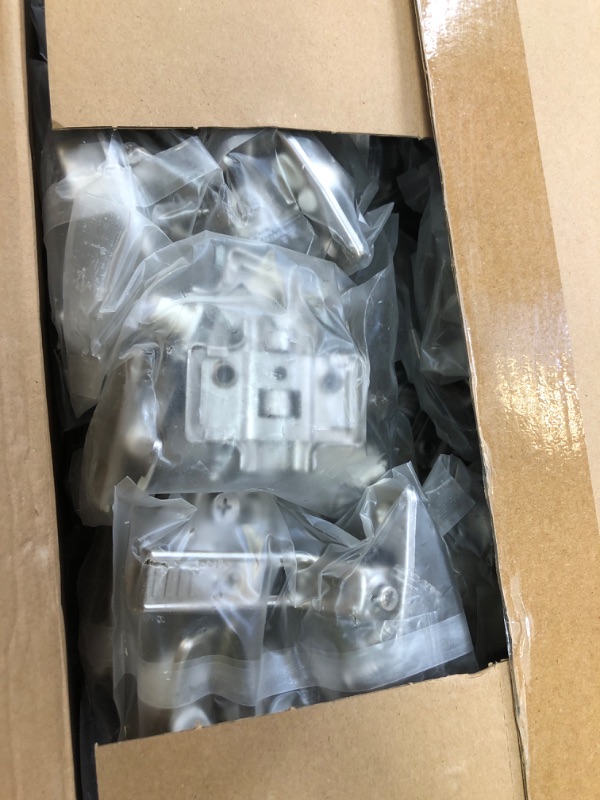 Photo 1 of Chibery 50 Pack Frameless Inset Soft Close Concealed European Hinges, Self Closing Satin Nickel, 105 ° Open Angle 4D Adjustment, Speed Control, Clip On, Stainless Steel for Cabinet Door