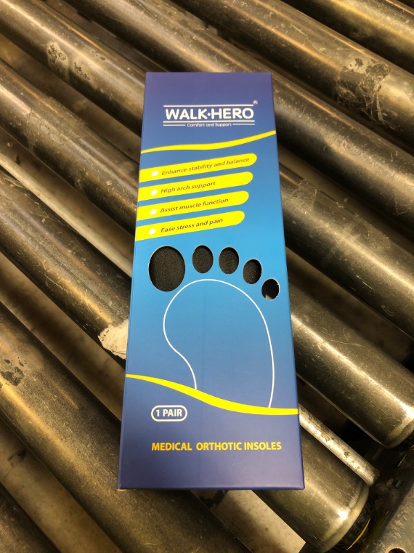 Photo 1 of Inserts Relieve Plantar Fasciitis - Flat Feet Insoles Arch Supports, Orthotic Insoles for Foot Pain Arch Pain Reduce Muscle Fatigue Absorb Shock (Mens 4-4 1/2 | Womens 6-6 1/2)