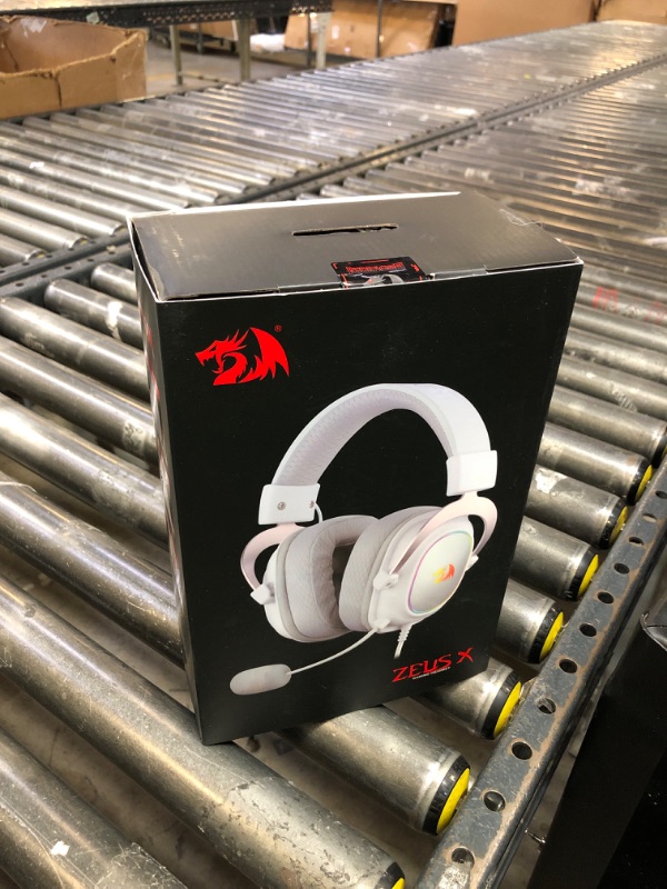 Photo 1 of Redragon H510 Zeus-X RGB White Wired Gaming Headset - 7.1 Surround Sound - 53MM Audio Drivers in Memory Foam Ear Pads w/Reliable Fabric Cover- Multi Platforms Headphone - USB Powered for PC/PS4/NS