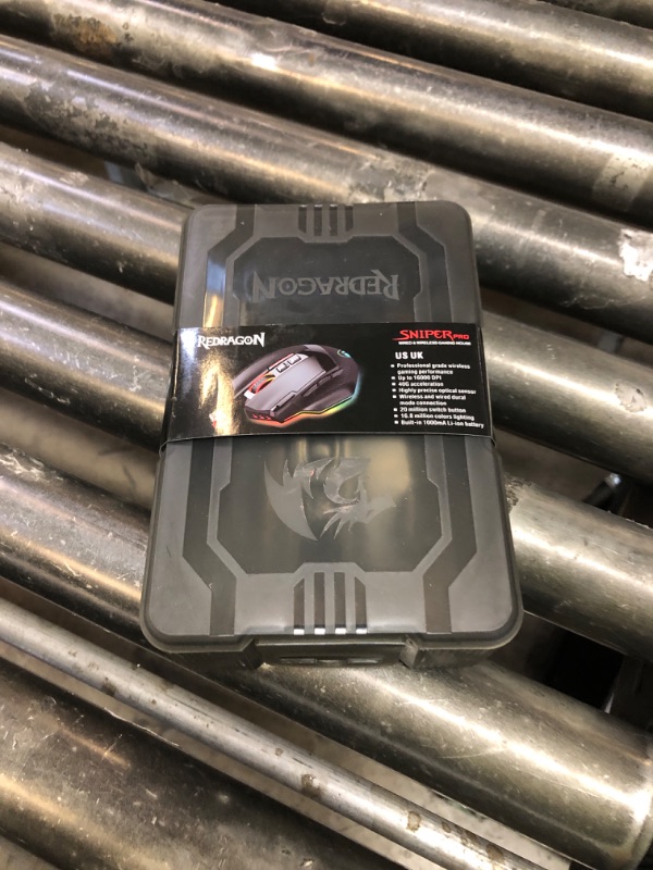 Photo 1 of Redragon M801 Wireless Gaming Mouse, RGB Gaming Mouse with MMO 9 Programmable Macro Editing Buttons, UP 16000 Adjustable DPI, Rapid Fire Button for Game, Windows,PC - Wireless, Black