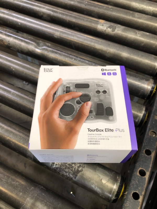 Photo 1 of TourBox Elite Plus - iPad Drawing Bluetooth Controller for Video Photo Editing, DaVinci Resolve Speed Editor Procreate Keyboard for Photoshop Lightroom Premiere FCPX, Programmable Creative Console