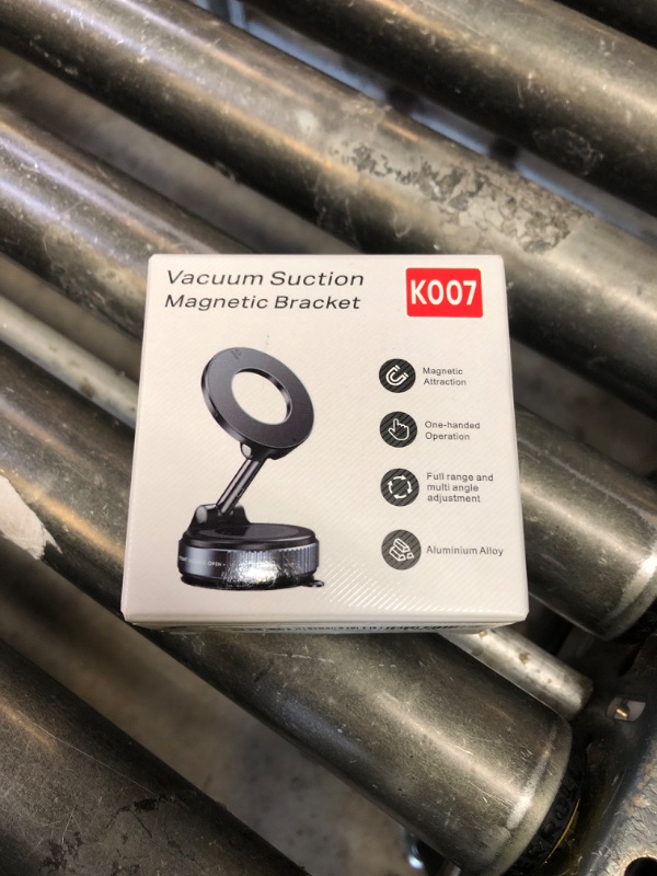 Photo 1 of REOKILY 2026 Upgraded Vacuum Magnetic Car Phone Holder 360° Reinforced 96LBS Ultra Suction Cup Phone Mount for MagSafe Cell Phone Holders for Your Car/Gym/Mirror Mount for iPhone & Android