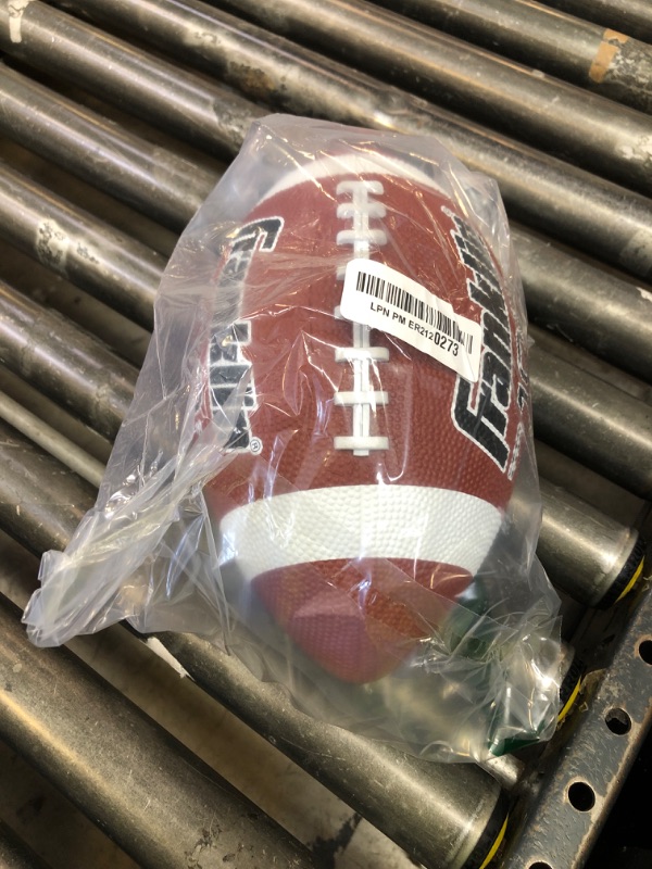 Photo 1 of Franklin Sports Junior/Youth Football - Grip-Rite 100 - Kids Junior Size - Durable Outdoor Rubber Football - Brown/White