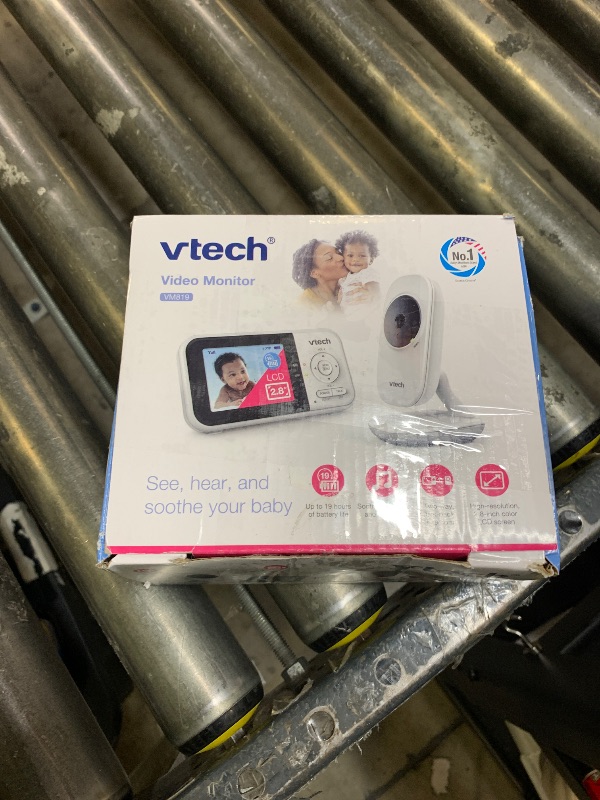 Photo 1 of VTech VM819 Baby Monitor with Camera and Audio, 2.8” Screen Portable Baby Camera, Night Vision, 2-Way Audio, Temperature Sensor and Lullabies, Secure Transmission No WiFi, Ideal for Baby/Elderly/Pet