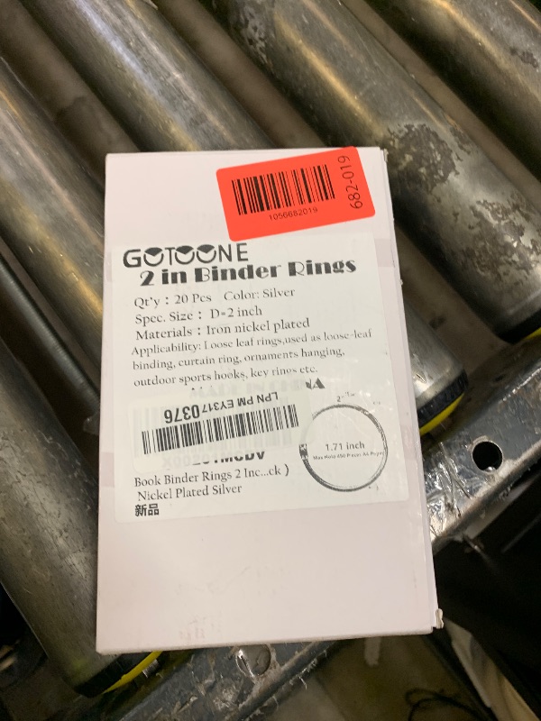 Photo 1 of Book Binder Rings 2 Inch Office Loose Leaf Ring?20 Pack? Nickel Plated Silver