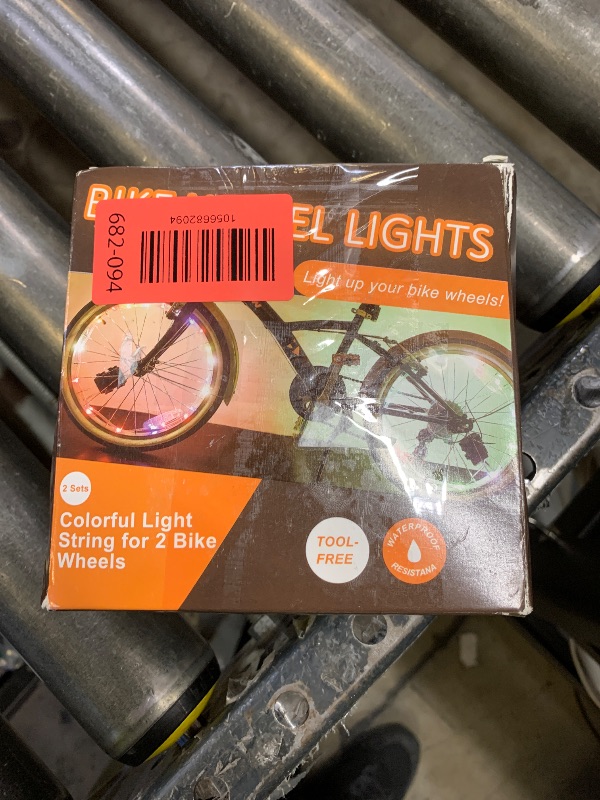 Photo 1 of 2-Tire Pack Wheel Lights - Waterproof LED Spoke Lights for Adult/Kids Night Riding - 7 Colors Outdoor Bicycle Tire Safety Light Spoke Decorations