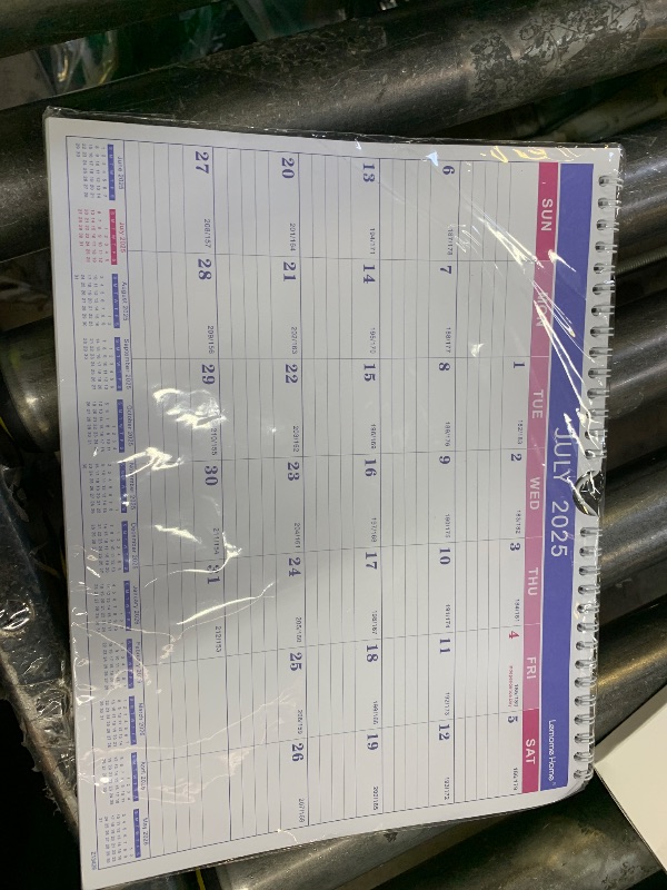 Photo 1 of 2026 Wall Calendar - 2026 Calendar, Jan.2026 - Dec. 2026, 11" x 8.5", 12 Monthly Calendar 2026, Hanging Hook + Ruled Blocks - Purple