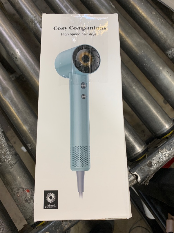 Photo 1 of Hair Dryer, 130000 RPM High Speed Blow Dryer for Fast Drying, 300 Million Negative Ions, Heat-Control & Lightweight, Blue