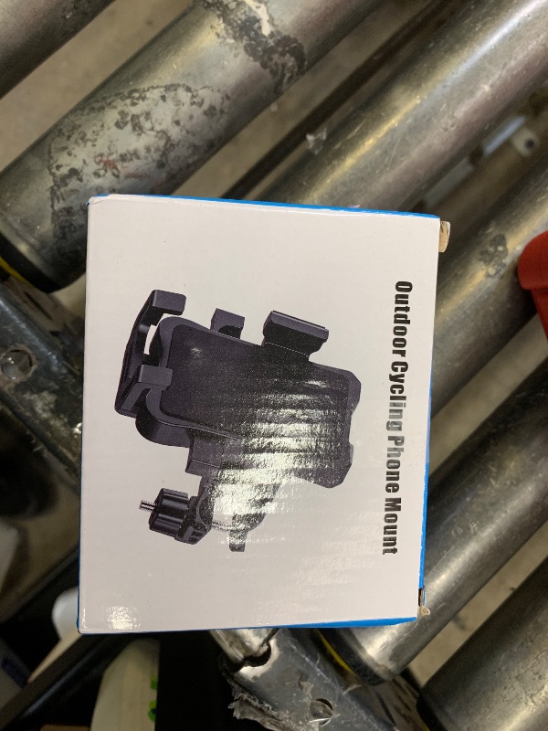 Photo 1 of amzluv Bike Phone Holder Mount, Secure Handlebar Phone Mount Holder for Bike and Motorcycle, Suitable for iPhone and 4.5-6.8" Smartphones, Black