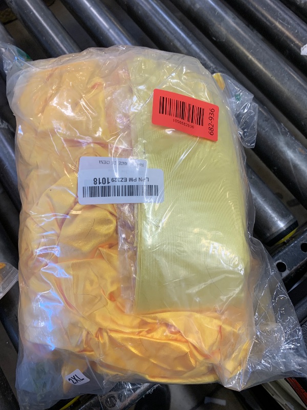 Photo 1 of Poboola Belle Costume Women Adult Princess Costumes Halloween Cosplay Party Yellow Dress Long Dress Gown Beauty Outfit 2XL