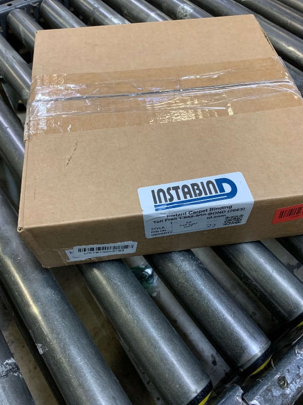 Photo 1 of Instabind Carpet Binding - Regular Style, Rug Binding, Ideal for Area Rugs, Durable Hold, DIY Carpet Finishing Edge - Tan, 54 ft Rolls