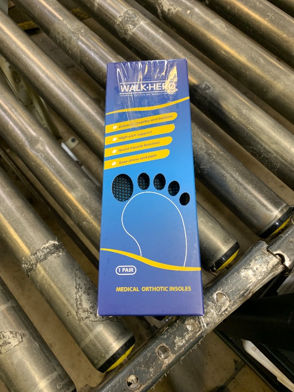 Photo 1 of Inserts Relieve Plantar Fasciitis - Flat Feet Insoles Arch Supports, Orthotic Insoles for Foot Pain Arch Pain Reduce Muscle Fatigue Absorb Shock (Mens 6-6 1/2 | Womens 8-8 1/2)