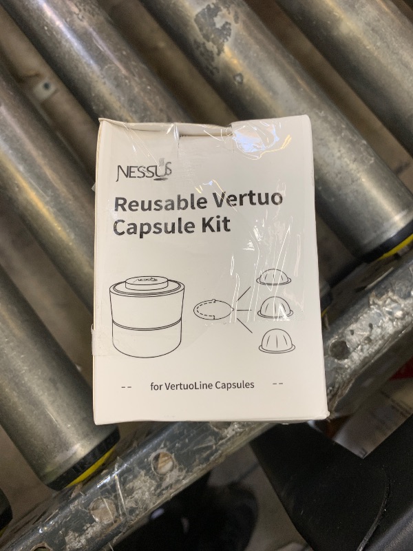 Photo 1 of Nessus Reusable Kit for Nespresso Pods Vertuo, Reuse Old Coffee Pods for Nespresso Vertuo: 100 Pcs Aluminum Foil Seal Lid, Holder, Brush, Refillable Vertuo Plus Next Capsule Machine(No Pods Come)