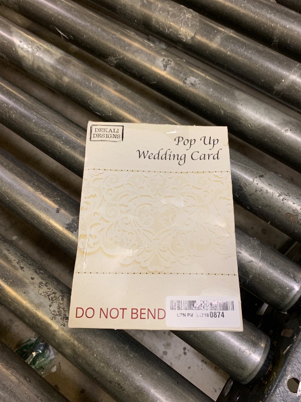 Photo 1 of Dekali Designs Wedding Pop Up Card for Couples With Envelope - Christian Wedding Card with Bible Verse About Love (White - 5x7 Inches Greeting Card)