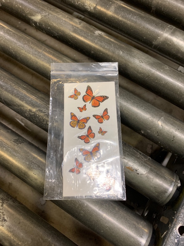 Photo 1 of 55 Monarch Butterfly Temporary Tattoos
