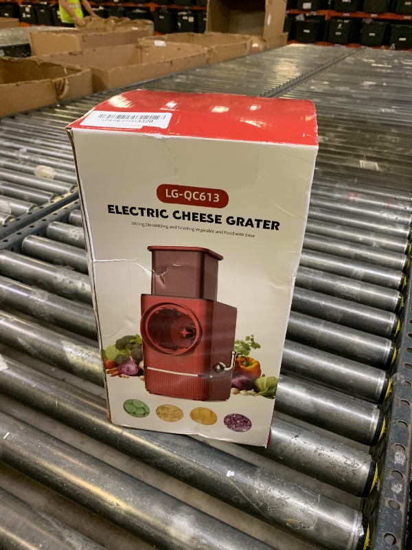 Photo 1 of Electric Cheese Grater Salad Maker - Potato Carrot Cheese Shredder Electric with 8 Multi Blades | Electric Vegetable Slicer Automatic Cheese Grater for Block Cheese Vegetable Fruit Nuts Food Processor