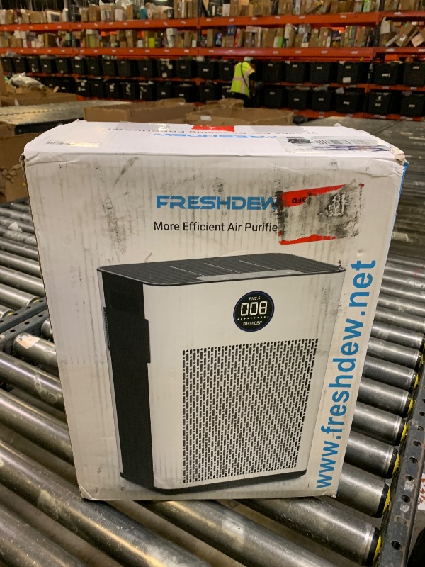 Photo 1 of Air Purifier,FREHSDEW Air Purifiers for Home with H14 HEPA and Activated Carbon Filter, Removes 99.99% of Dust,Odors,Smoke,and Pet Hair Covers up to 2300 Sq.Ft, Quiet and Energy Efficient