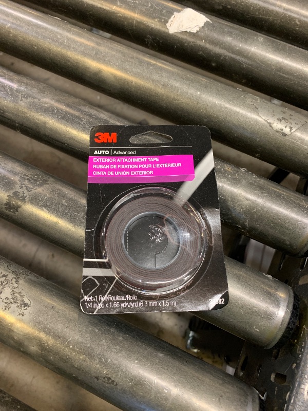 Photo 1 of 3M Auto Exterior Attachment Tape, 1/4 in x 5 ft, Heavy Duty Double-Sided Automotive Tape for Car Trim, Moldings, Emblems, and Badges (38582)