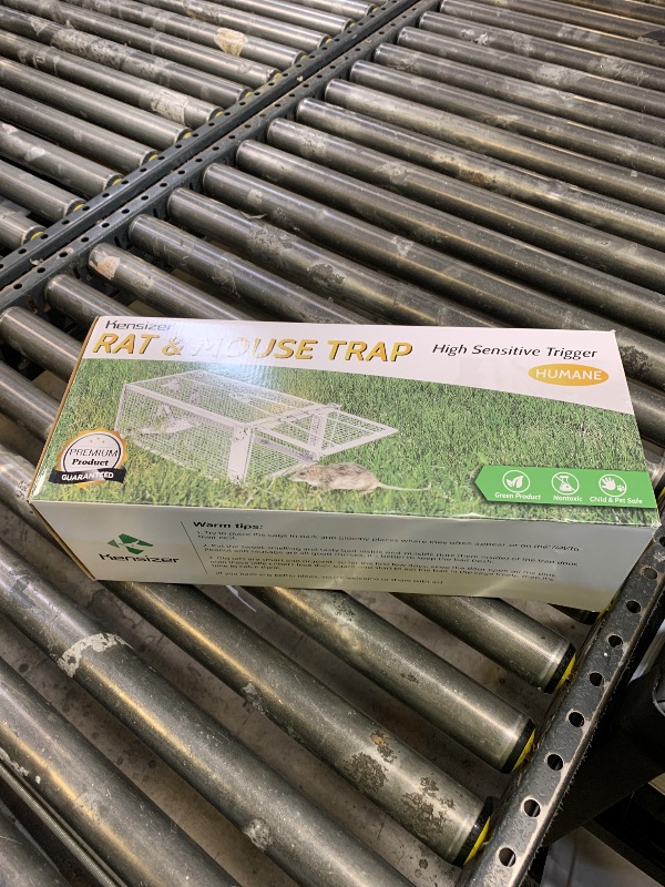 Photo 1 of Kensizer Animal Humane Live Cage Trap That Work for Rat Mouse Chipmunk Mice Voles Hamsters and Other Small Rodents, Trampa para Ratones, Catch and Release 1Pack Medium 12" L x 6.5" W x 5" H