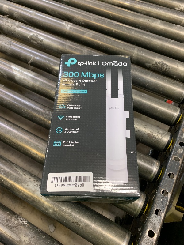 Photo 1 of TP-Link EAP110-Outdoor V3, Omada N300 Wireless Outdoor Access Point, WiFi Coverage Up To 200 Meters, Passive PoE W/ Free PoE Injector, SDN Integrated, Cloud Access & Omada App, White