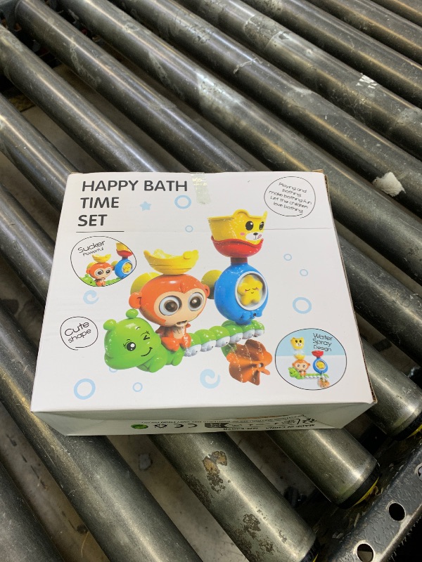 Photo 1 of Bath Toys for Kids Ages 1-3 Toddler Bath Toys for Babies 1 2 3 Year Old Boys Girls Water Bathing Tub Toy for 12 18 Months Infant with Cups