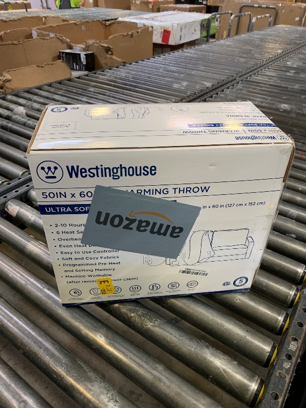 Photo 1 of Westinghouse Electric Blanket Throw Size, Soft Plush Sherpa Heated Blanket with 6 Heating Levels & 2-10 Hours Auto-Off, Machine Washable, 50x60 inches, Ivory