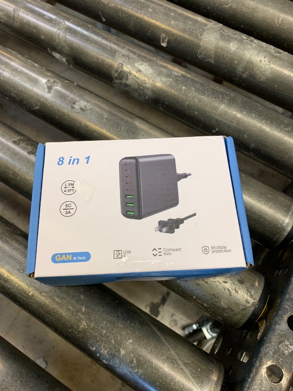 Photo 1 of 500W USB C Charger Block, 8-Port USB C Charging Station Fast Charging PD 120W PC Laptop Charger Adapter Compatible with MacBook Pro/Air/All iPad,DELL, iPhone 16/15/14/13/Pro Max/Galaxy