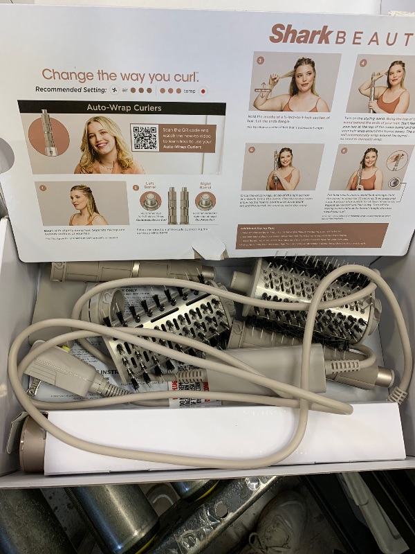 Photo 1 of Shark HD430 FlexStyle Air Styling & Drying System, Powerful Hair Dryer Brush & Multi-Styler with Auto-Wrap Curlers, Paddle Brush, Oval Brush, Concentrator Attachment, Stone