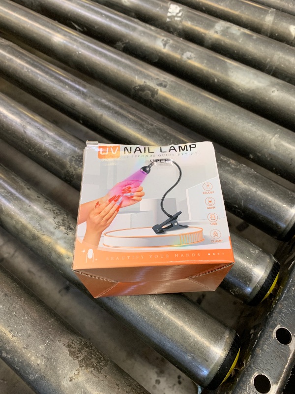 Photo 1 of AORAEM U V Nail Lamp - Sliver 3W U V Light for Nails 35NM U V LED Nail Lamp with Gooseneck and Clamp for Gel Nails (AA-Silver)