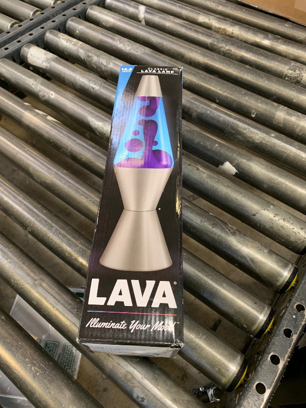 Photo 1 of Lava® Lamp - 14.5" Cosmic Wave - The Original Motion Light - Purple Wax and Blue Liquid - Item #2633 (Amazon Exclusive)