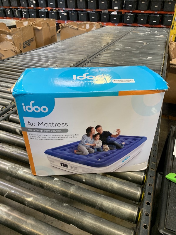 Photo 1 of iDOO Air Mattress Queen with Built in Pump, Blow up Mattress, Inflatable Mattress Queen Size for Guests, Home, Camping, 3 Mins Inflation/Deflation, Upgraded Colchones Inflables, Comfort Air Bed