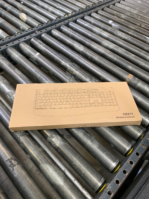Photo 1 of QUASIO Wireless Keyboard, 2.4G Full-Sized Ergonomic Wireless Computer Keyboard with Wrist Rest for Windows, Mac OS Laptop/PC/Desktop/Notebook(Black)