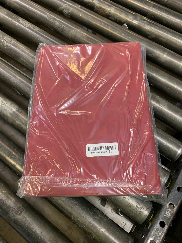 Photo 1 of Sbrinnaliao Padfolio Portfolio Folder Binder-Organizer Planner Notebook Zippered Portfolio Padfolio for Women & Men with Document Sleeve,Letter/A4 Size Clipboard,Business Card Holders (Burgundy-3)