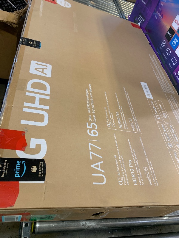 Photo 1 of LG 65UA7700P 65 inch Class UA77 Series LED AI 4K Smart webOS TV (2025)