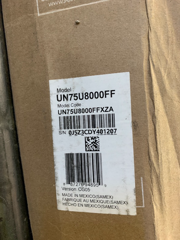 Photo 1 of Samsung 75-Inch Class Crystal UHD U8000F 4K Smart TV (2025 Model) Endless Free Content, Crystal Processor 4K, MetalStream Design, Knox Security, Alexa Built-in