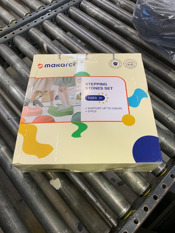 Photo 1 of makarci Balance stepping stones for kids, non-slip toddlers sensory toys outdoor or indoor play, promoting motor skills and confidence, Obstacle Course Coordination Toys for children age 3 4 5 6 7+