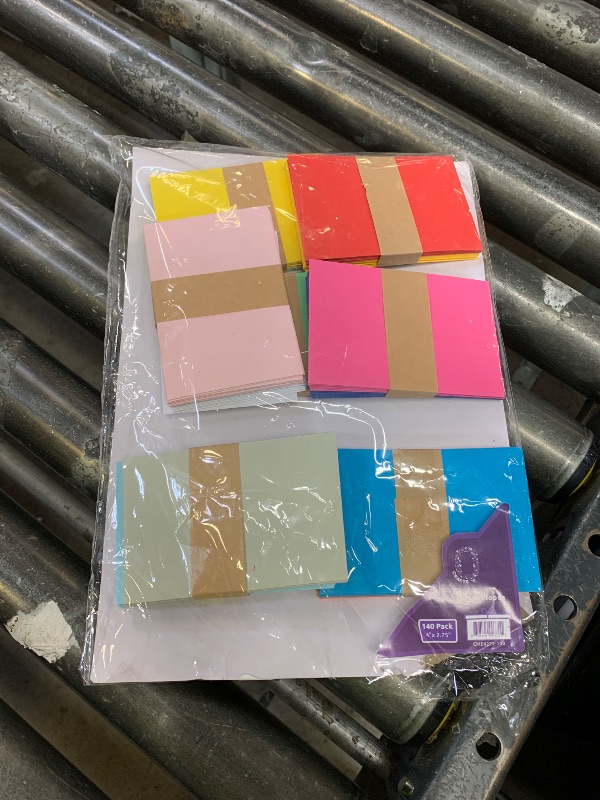 Photo 1 of Purple Q Crafts 140 Mini Envelopes 14 Assorted Colors,Gummed closure, Gift Card, Business Card Envelopes 4"x 2.7"