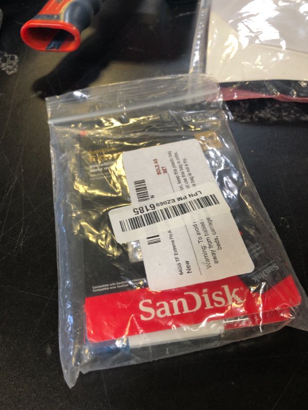 Photo 1 of SanDisk 64GB Micro SDXC Extreme Pro Memory Card (Two Pack) Works with GoPro Hero 7 Black, Silver, Hero7 White UHS-1 U3 A2 Bundle with (1) Everything But Stromboli 3.0 Micro/SD Card Reader