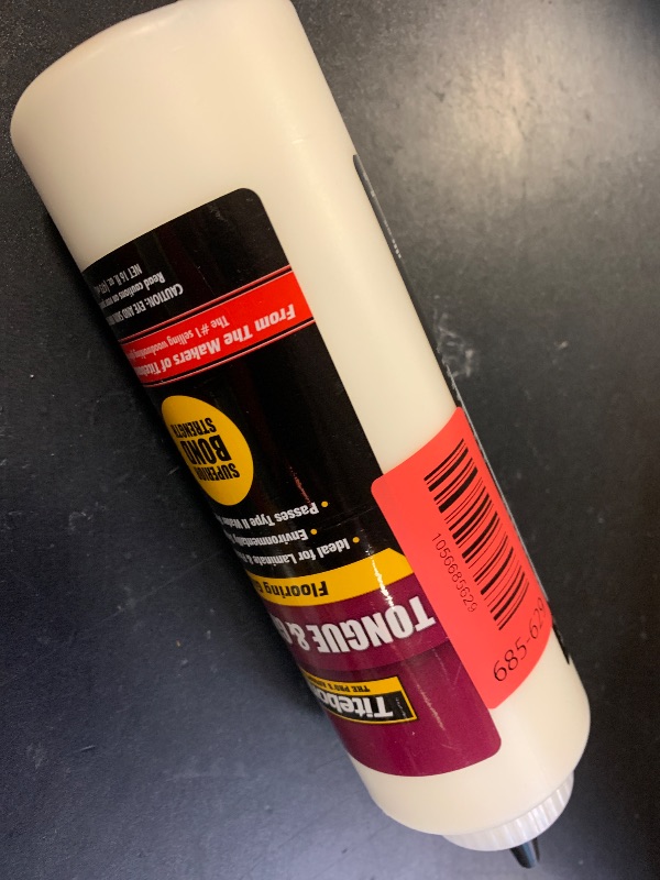 Photo 1 of Titebond 2104 Tongue and Groove Glue Bottle, 16 oz, White