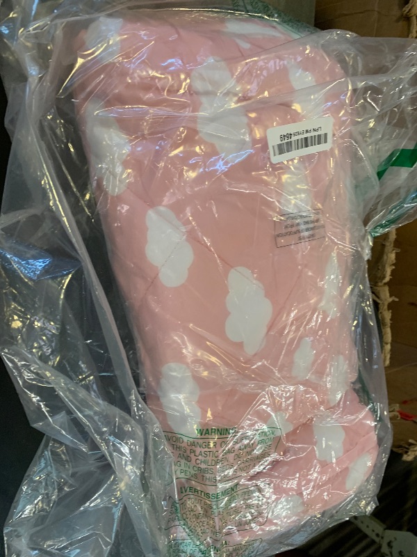 Photo 1 of Toddler Nap Mat with Pillow and Blanket, Cot Nap Mats for Standard Daycare Preschool, Roll up Lightweight Portable Sleeping Bag for Kids, Super Soft Cozy, Pink Cloud, 52" x 23"