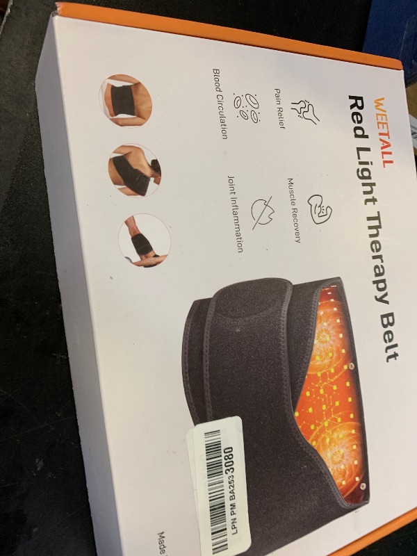 Photo 1 of Red Light Therapy for Body: Infrared Light Therapy Belt Massage Pad with Vibration for Back, Waist, Shoulder, and Belly Pain Relief, Portable Relaxation for Home, Men & Women (Deep Black)