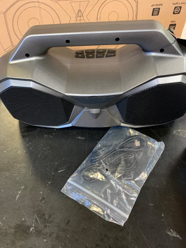 Photo 1 of KMAG Bluetooth Speaker Wireless, 80W Loud Speaker with Deeper Bass, IPX7 Waterproof, 20H Playtime, Cool Lights, TWS, Portable Speaker for Home, Outdoor, Workshop, Party, Gift for All
