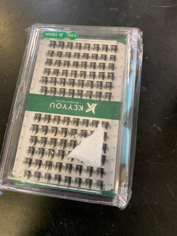Photo 1 of Lash Clusters 96pcs Individual Lashes D Curl 10mm Eyelash Clusters KEYYOU Volume Wispy Lash Extension Soft&Comfortable Easy DIY at Home(Y19,D-10mm)