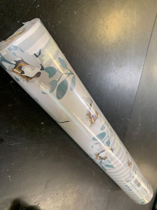 Photo 1 of LKMILET Peel and Stick Wallpaper Rose Floral Leaf Vintage Removable Wallpaper Self Adhesive Renter Friendly Bathroom Bedroom Vinyl Contact Paper Papel Tapiz para Pared (17.5"*396")