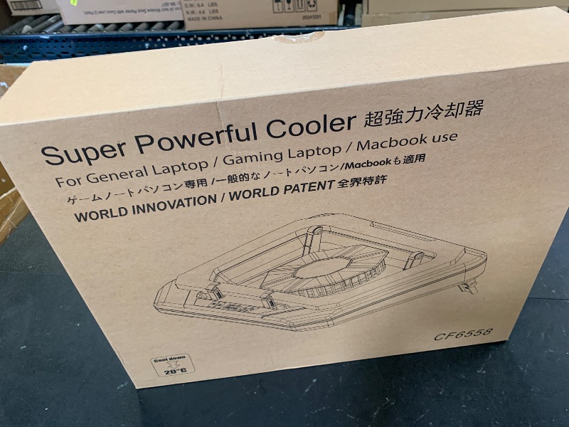 Photo 1 of MOUNT PRO Gaming Laptop Cooling Pad, RGB Laptop Cooler Stand with Powerful Turbofan (3500 RPM), Height Adjustable Laptop Fan Cooling Pad for 13-19 Inches Notebook, with Sealed Foam, Touch Control