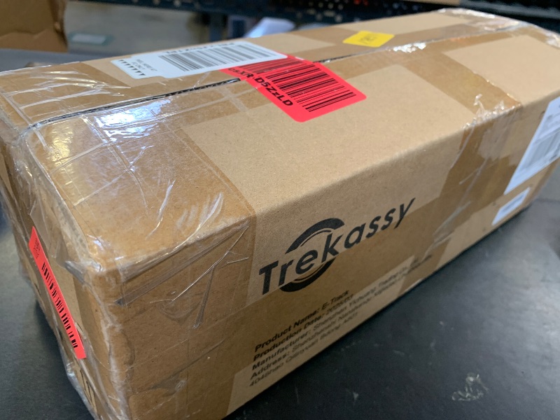 Photo 1 of Trekassy E Track Tie-Down Rail Kit, 4 Pack 16" Etrack Rails with 12PCS E-Track Accessories Including 4 Ratchet Straps, 4 Steel O-Rings and 4 Rope Tie Offs for Truck Bed, Trailers