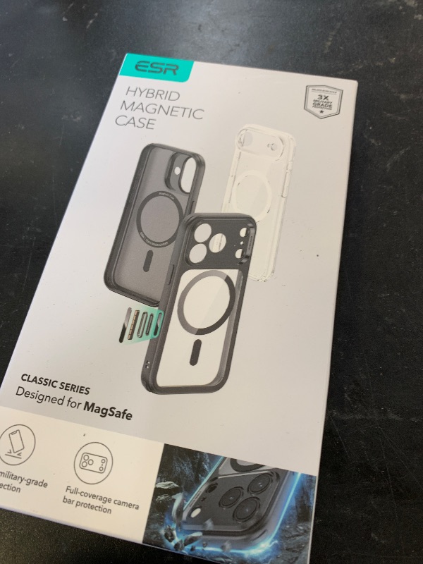 Photo 1 of ESR for iPhone 17 Pro Max Case, Camera Control, Compatible with MagSafe, Shockproof Military-Grade Protection, Magnetic Phone Case for iPhone 17 Pro Max, Classic Hybrid Case, Frosted Orange