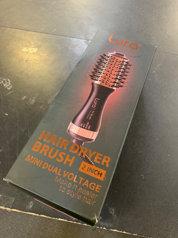 Photo 1 of Automatic Dual Voltage Hair Dryer Brush with European Plug,Mini Travel Blow Dryer Brush for Women,Portable Light Weight One Step Hair Dryer and Styler for Kids